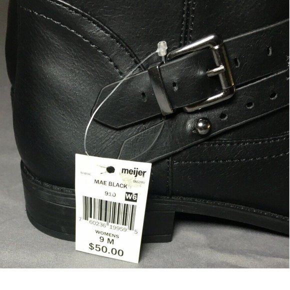 NWT Falls Creek Black Tall Boots size 6.5 - Picture 6 of 7